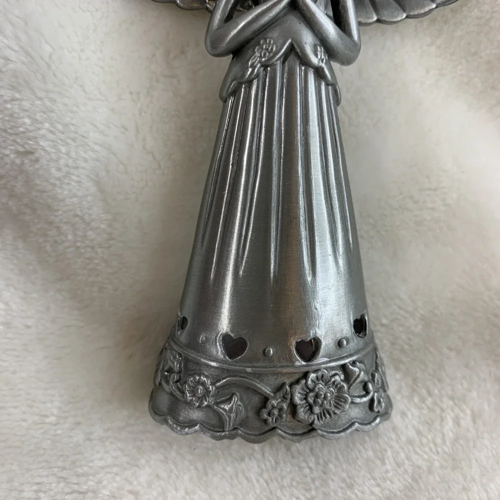 Faithful Angels by GANZ Angel Of Faith Pewter 3.5 in tall Shelf Sitter Ornament - Picture 7 of 12
